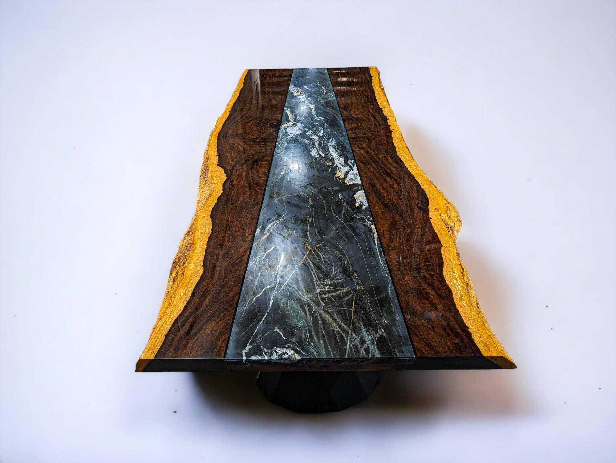 Exotic African Live Edge Leadwood Table (L109" x W40")
