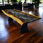 Exotic African Live Edge Leadwood Table (L109" x W40")