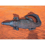 Hand-Carved Ironwood Alligator Carving