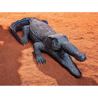 Hand-Carved Ironwood Alligator Carving