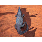 Hand-Carved Ironwood Alligator Carving