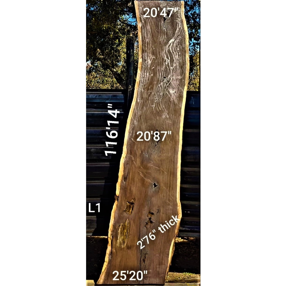 Leadwood Slab (116.14" x 25.20" x 2.76")