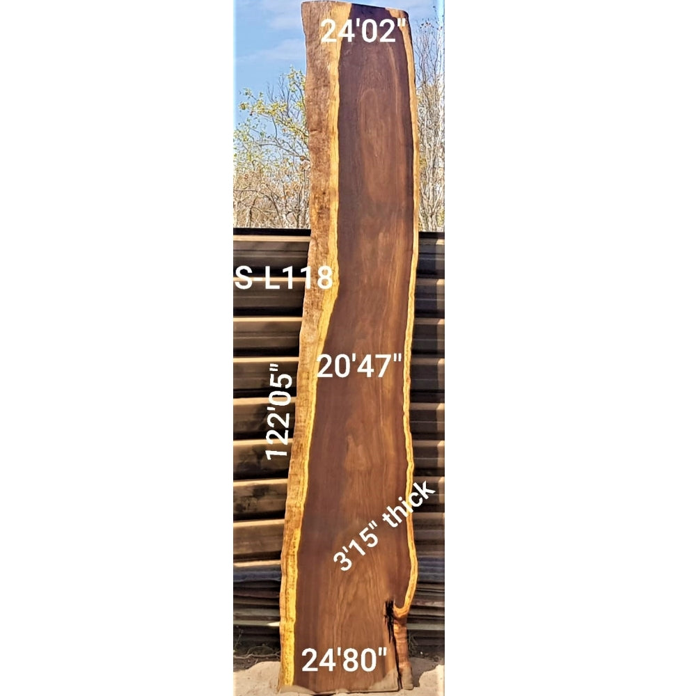 Leadwood Slab (122.05" x 24.80" x 3.15")