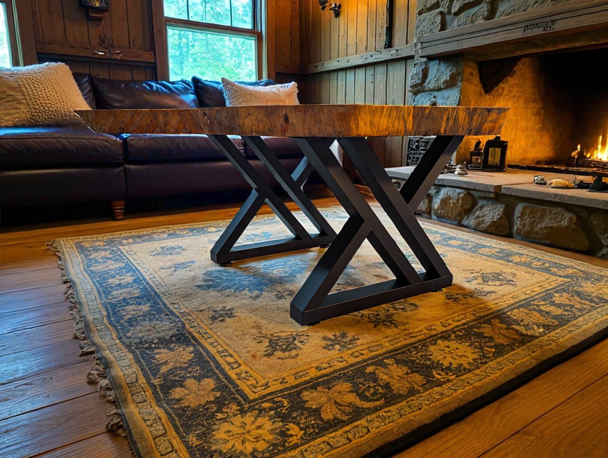 Leadwood Live Edge Coffee Table (43.31" x 33.86" x 3.35")