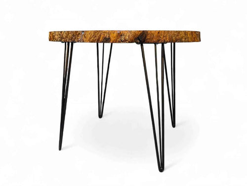 Enduring Leadwood Live Edge Round Kitchen Dining Table (37.80" x 38.58" x 2.76")