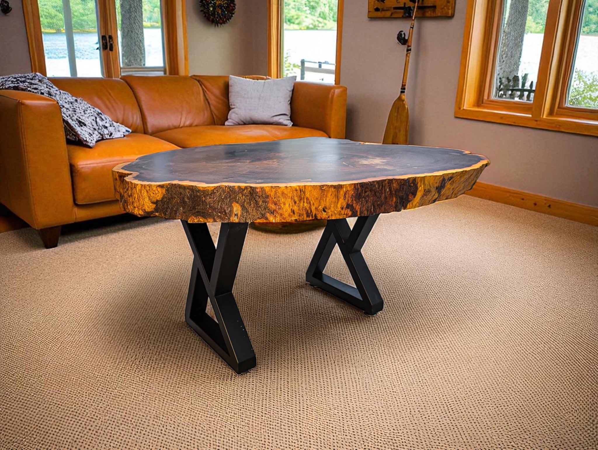 Leadwood Live Edge Coffee Table (39.37" x 35.04" x 3.15")