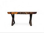 Decorative table with a unique design on a white background