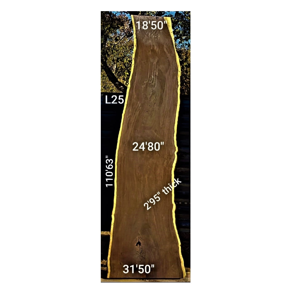 Leadwood Slab (110.63" x 31.50" x 2.95")