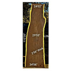 Leadwood Slab (112.20" x 34.06" x 2.56")