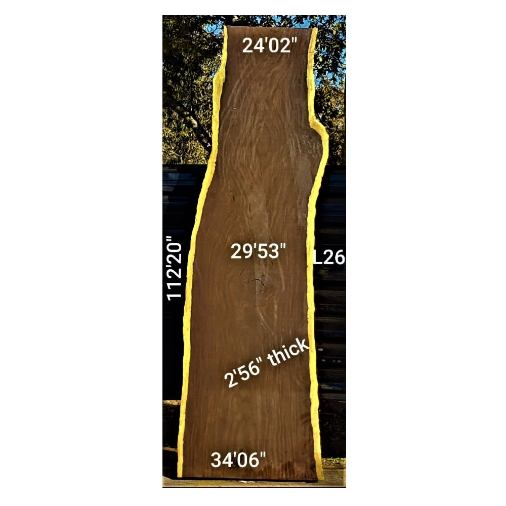 Leadwood Slab (112.20" x 34.06" x 2.56")
