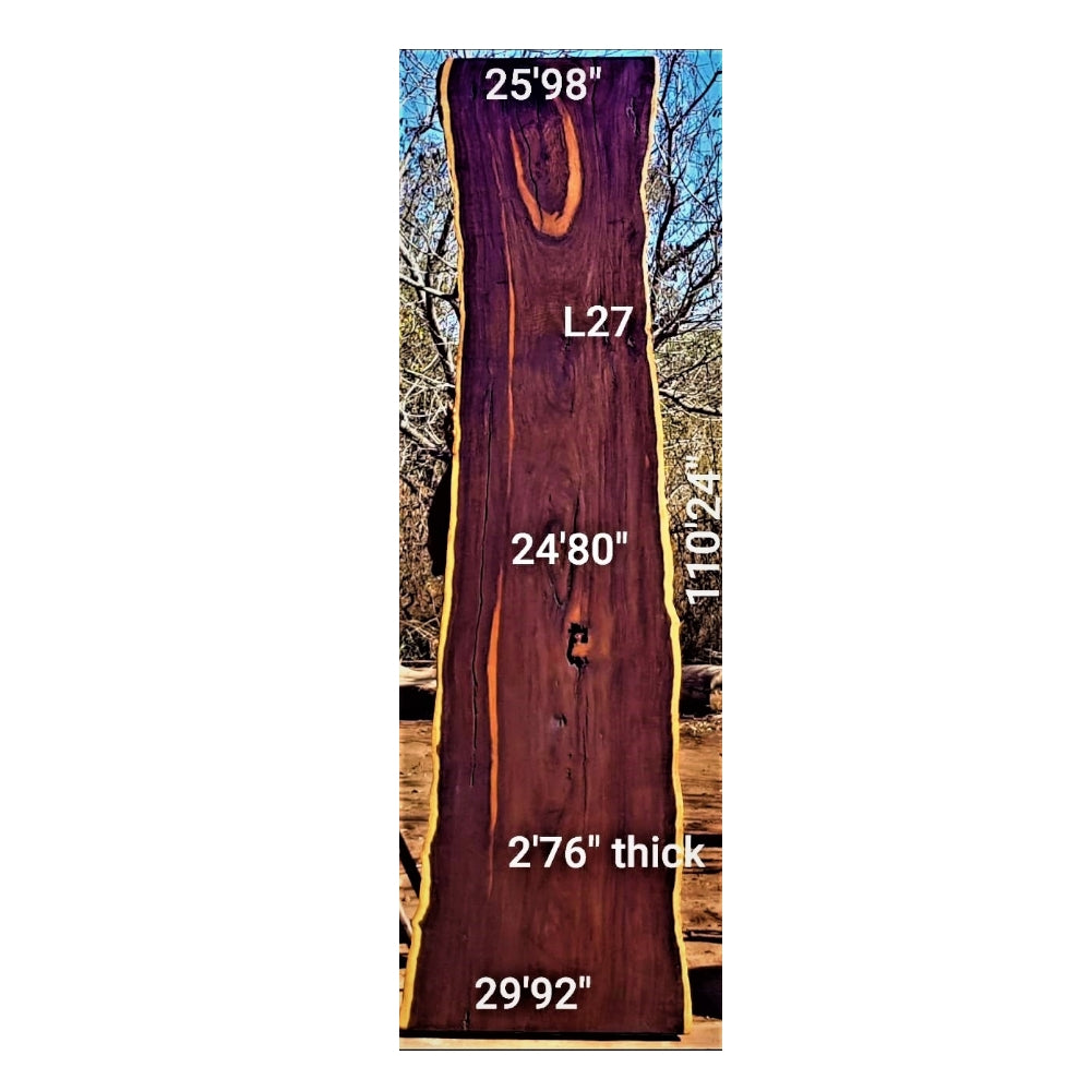 Leadwood Slab (110.24" x 29.92" x 2.76")