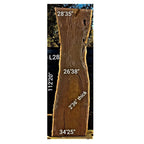 Leadwood Slab (112.20" x 34.25" x 2.36")