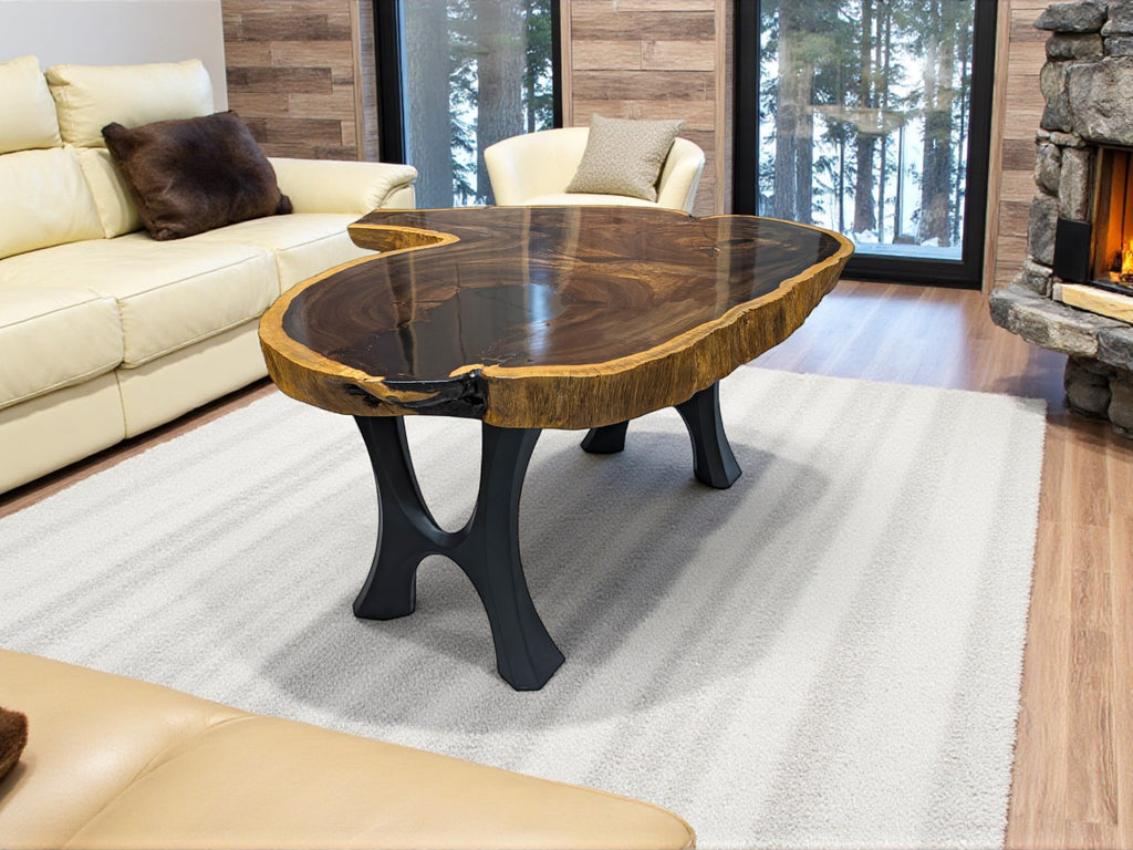 Leadwood Live Edge Coffee Table (40.55" x 35.83" x 3.54")