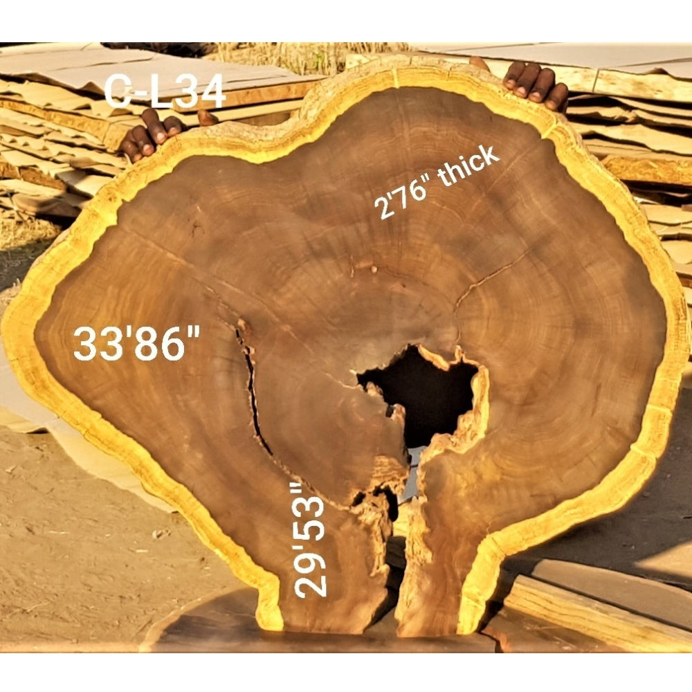 Leadwood Slice (33.86" x 29.53" x 2.76")