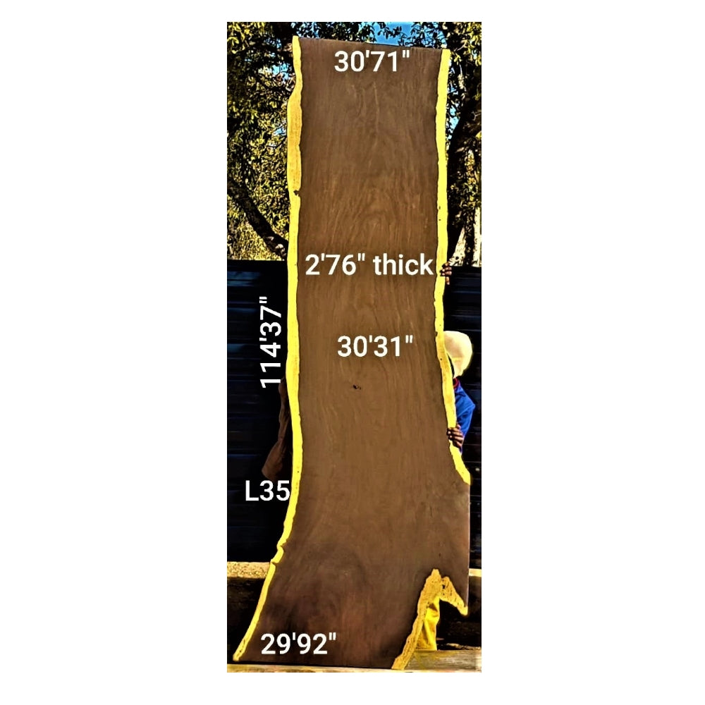 Leadwood Slab (114.37" x 30.71 x 2.76")