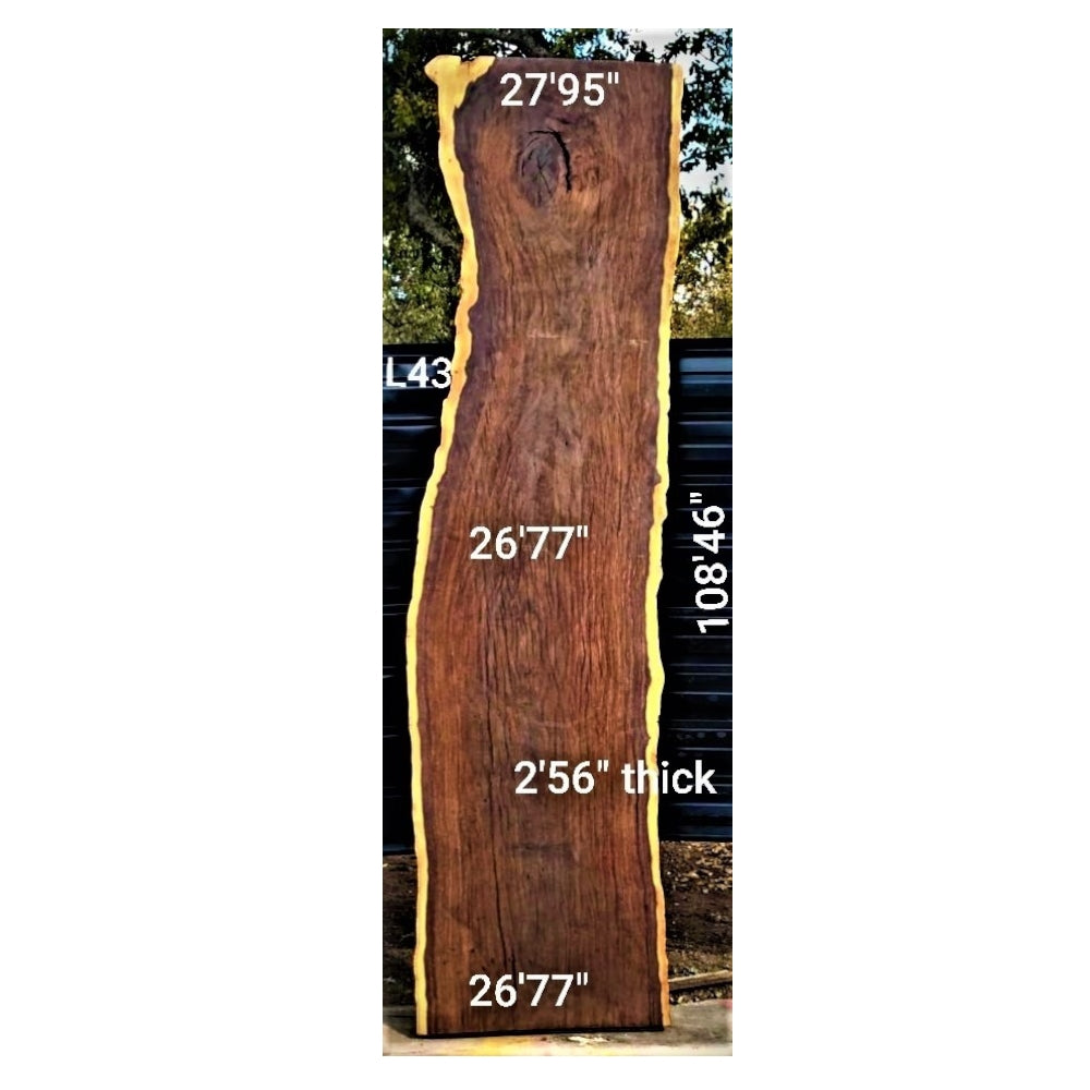 Leadwood Slab (108.46" x 26.77" x 2.56")