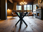 Leadwood Live Edge Round Kitchen Dining Table (39.37" x 38.19" x 3.15")