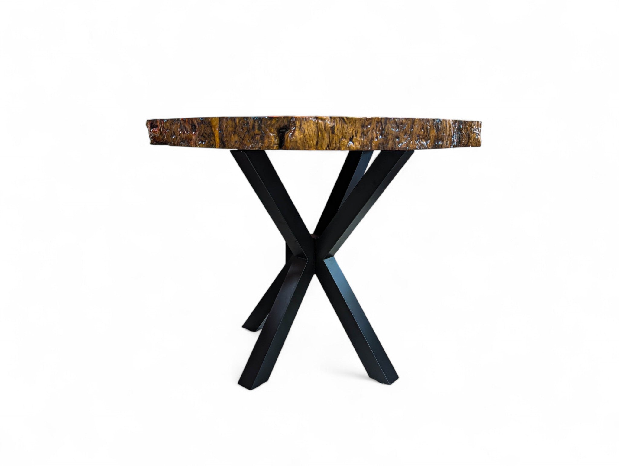 Leadwood Live Edge Round Kitchen Dining Table (39.37" x 38.19" x 3.15")