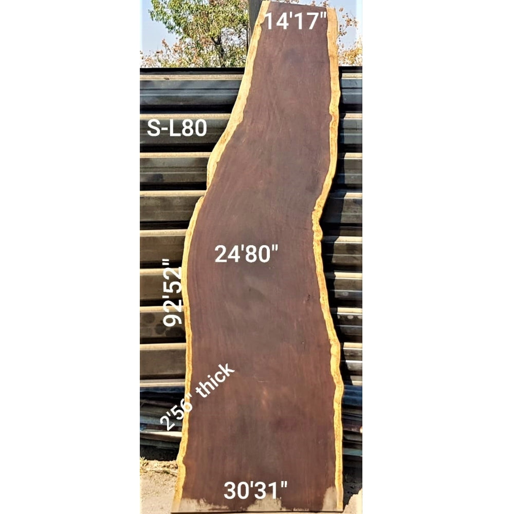 Leadwood Slab (92.52" x 30.31" x 2.56")