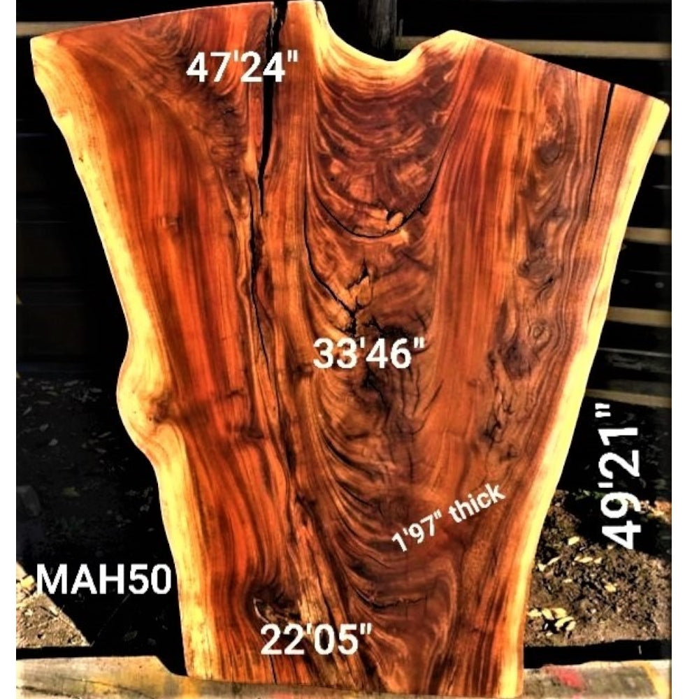 Mahogany Slab (49.21" x 47.24" x 1.97")