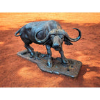Hand-Carved Ironwood Buffalo Carving