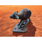 Hand-Carved Ironwood Buffalo Carving