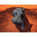 Hand-Carved Ironwood Hippopotamus Carving