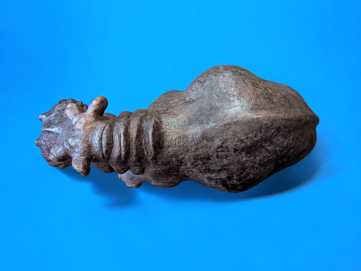 Hand-Carved Ironwood Hippopotamus Sculpture