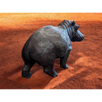 Hand-Carved Ironwood Hippopotamus Carving
