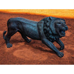 Hand-Carved 39" Ironwood Lion Carving