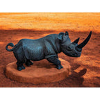 Hand-Carved 16" Ironwood Rhinoceros Carving