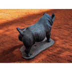 Hand-Carved 39" Ironwood Rhinoceros Carving