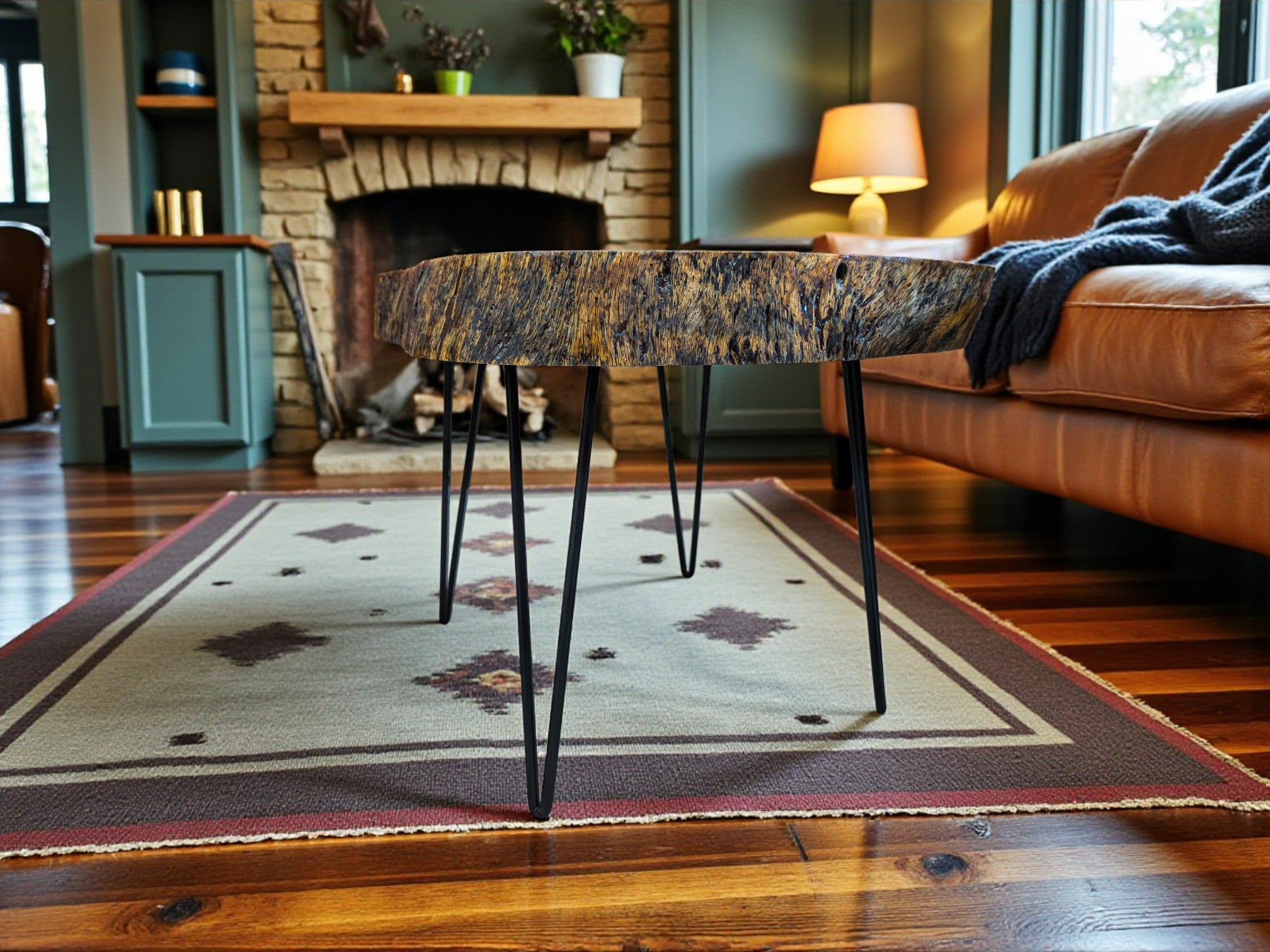 Sandkiaat Live Edge Coffee Table (27.95" x 25.20" x 3.35")