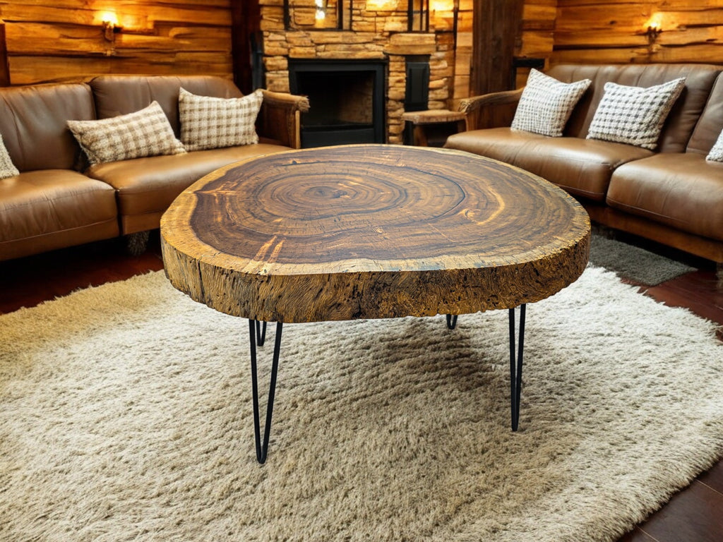 Sandkiaat Live Edge Coffee Table (30" x 28" x 3")