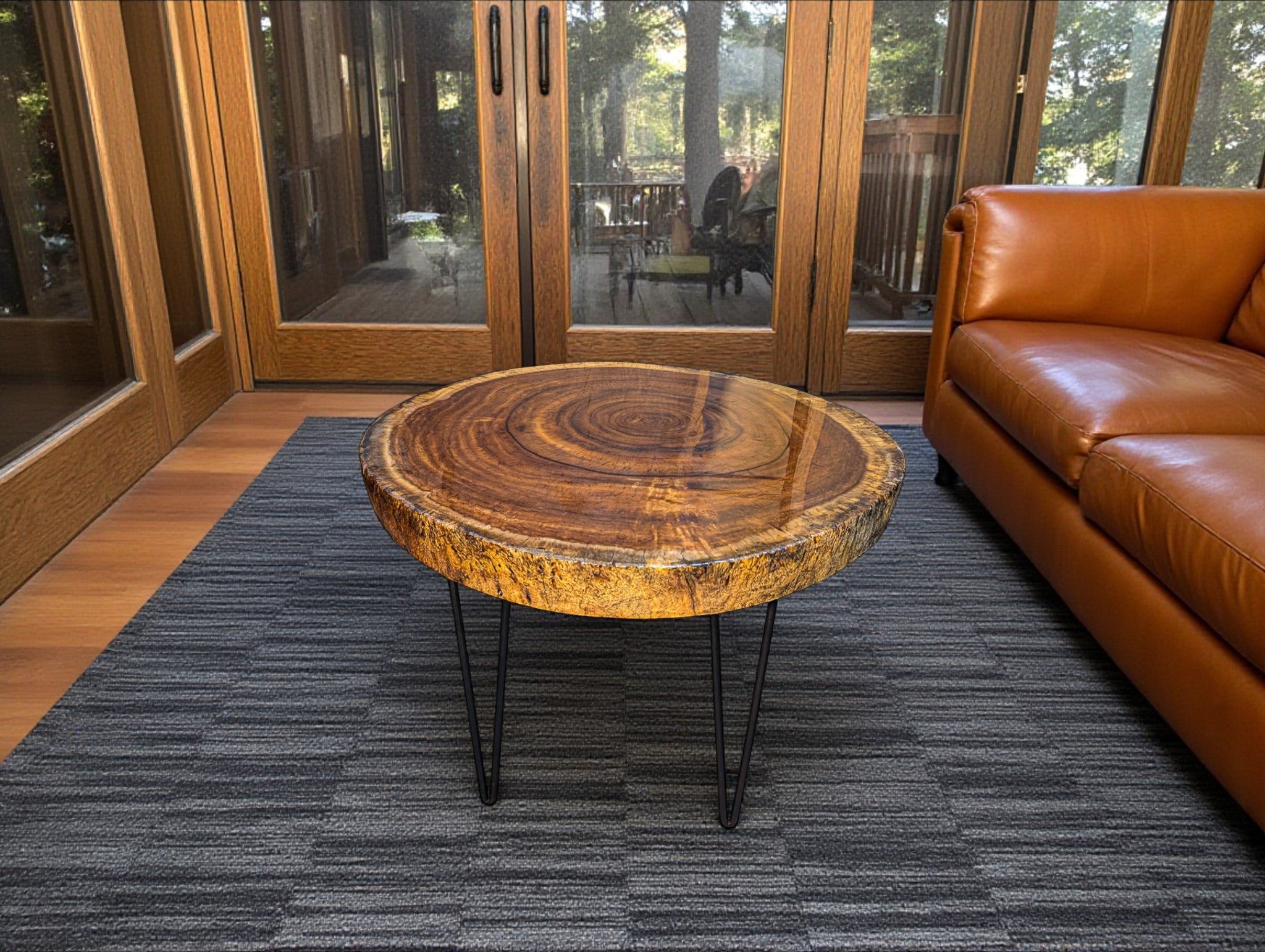 Sandkiaat Live Edge Coffee Table (30" x 29" x 3")