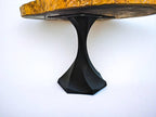 Round African One-of-a-Kind Live Edge Leadwood Coffee Table (39.7" x 28")