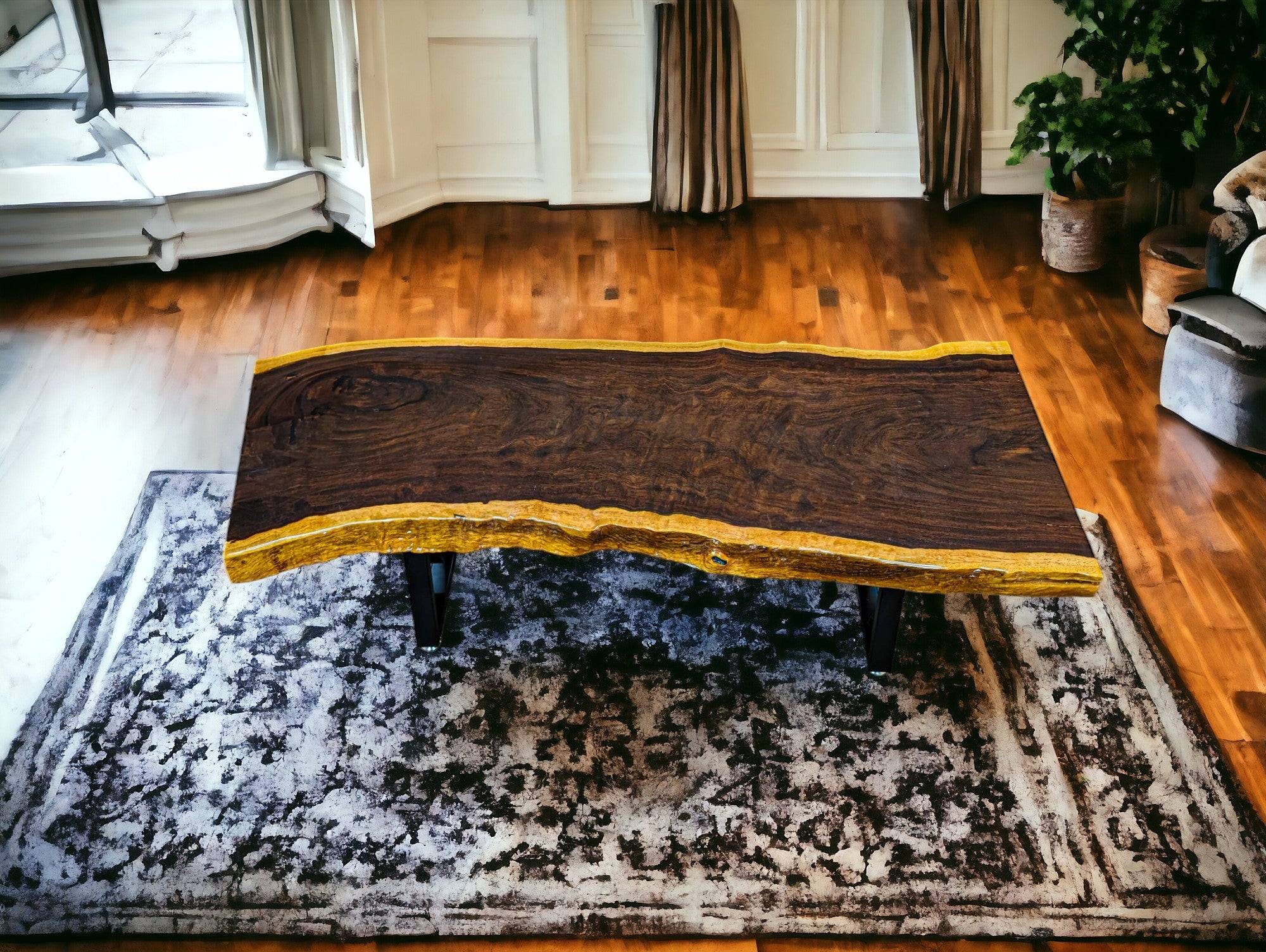 Unique Live Edge African Leadwood Coffee Table (Rectangular 50.5" x 20")