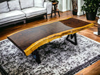 Unique Live Edge African Leadwood Coffee Table (Rectangular 50.5" x 20")
