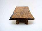 Handcrafted African Sand Teak Coffee Table (L51" x W31") with Live Edge and "Picnic" Styled Legs