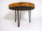 Unique African Live Edge Round Coffee Table (30" x 30")