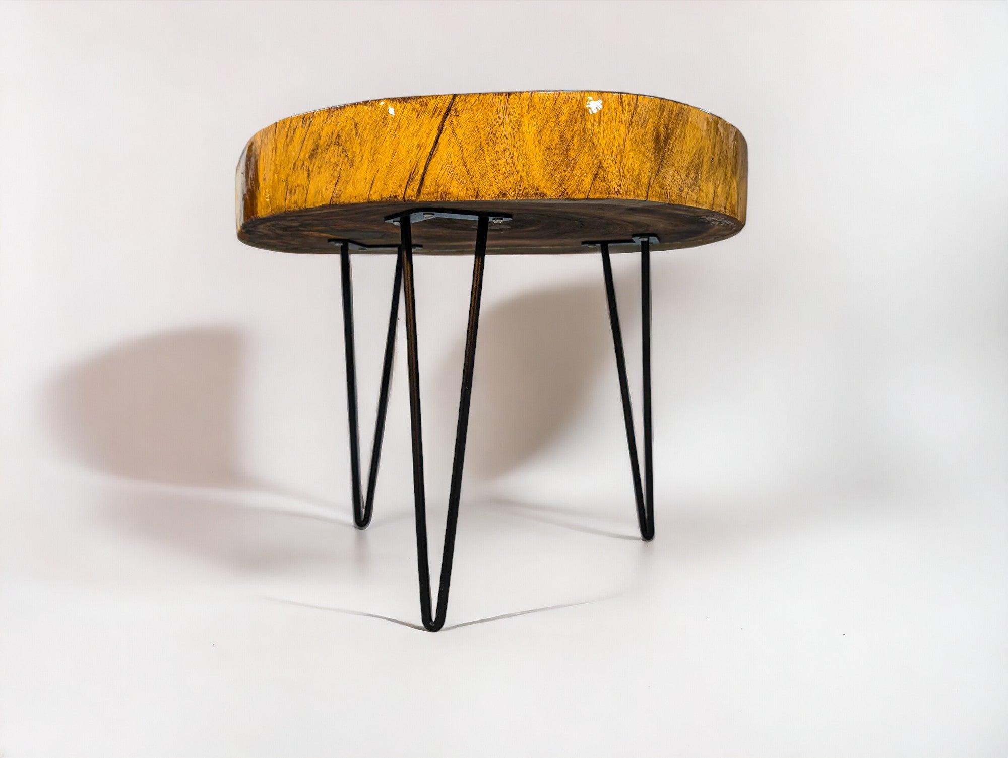 Exotic African Sandkiaat Live Edge Coffee Table | End Table (25" x 18")