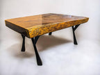 African Live Edge "Y" Shaped Sandkiaat Coffee Table (W37" x L46.5")