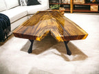 African Live Edge "Y" Shaped Sandkiaat Coffee Table (W37" x L46.5")
