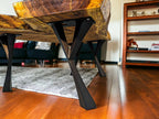 African Live Edge "Y" Shaped Sandkiaat Coffee Table (W37" x L46.5")