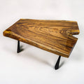 African Live Edge "Y" Shaped Sandkiaat Coffee Table (W37" x L46.5")