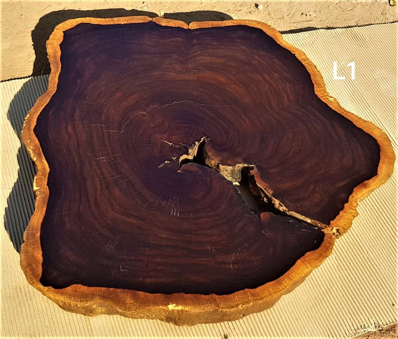 Leadwood Slice (37'80" x 34.25" x 3.54")