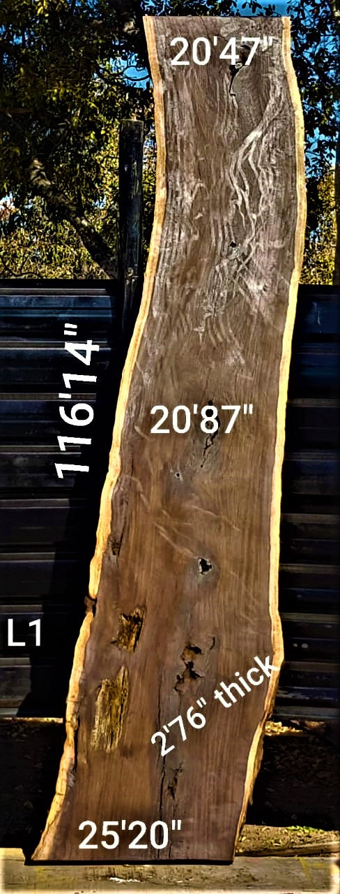 Leadwood Slab (116.14" x 25.20" x 2.76")