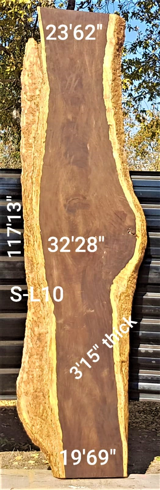 Leadwood Slab (117.13" x 32.28" x 3.15")