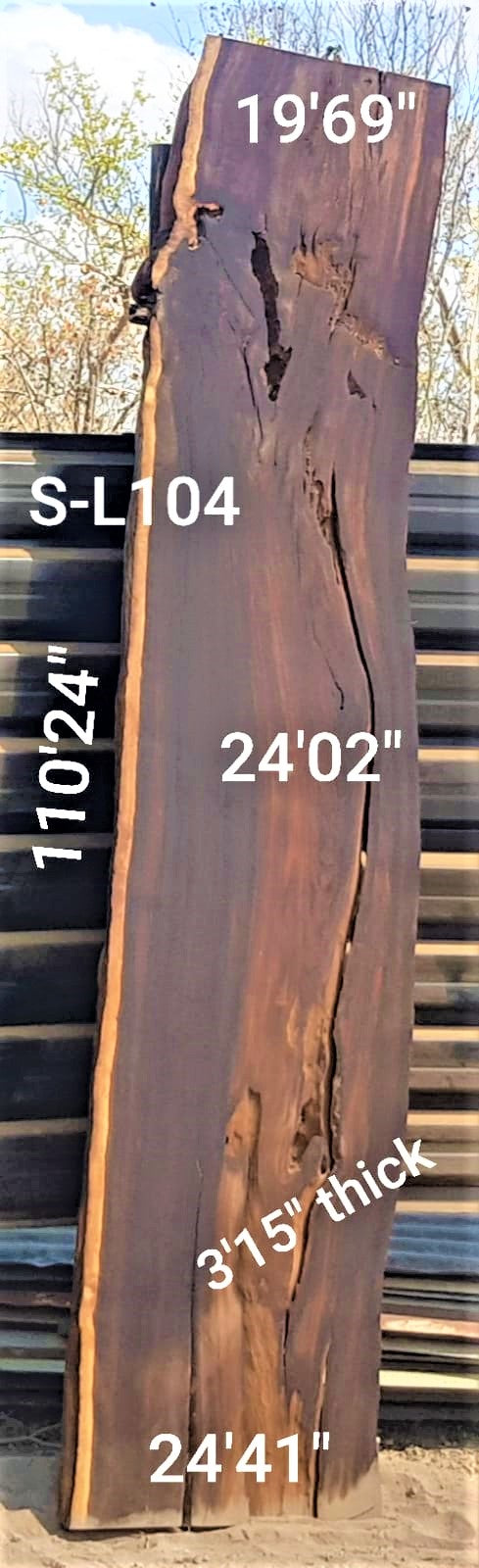 Leadwood Slab (110.24" x 24.41" x 3.15")