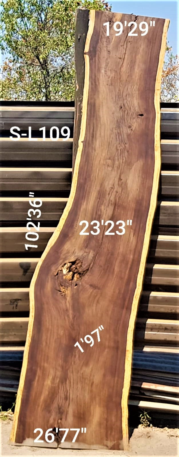 Leadwood Slab (102.36" x 26.77" x 1.97")